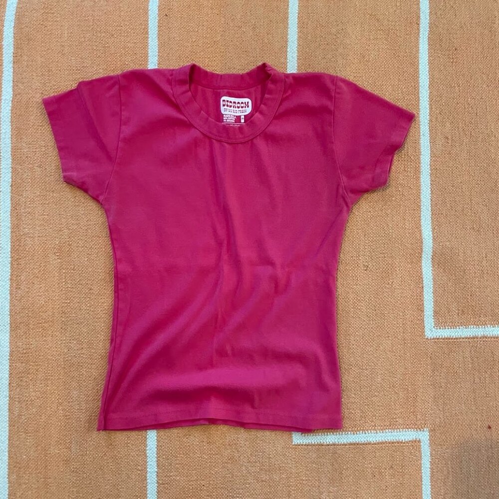 Big Bud Press Baby Tee Hot Pink